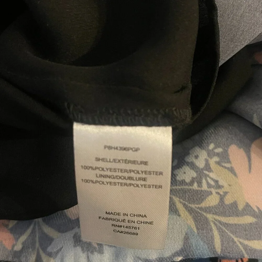 Parker Black Floral Chiffon Mini Dress XS NWOT - Picture 10 of 11